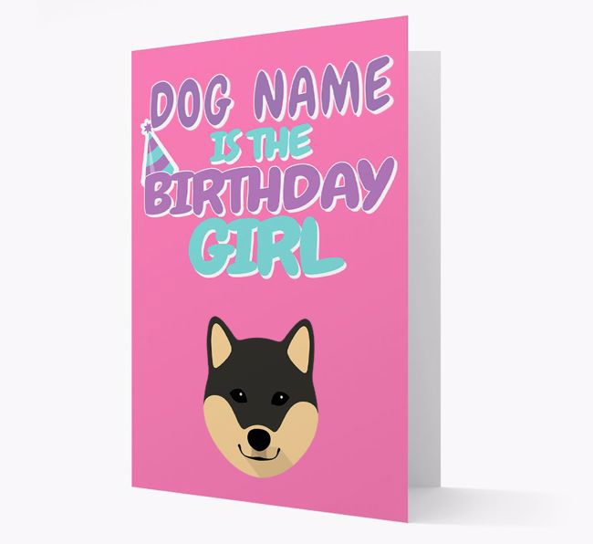 'Birthday Girl' Card with {breedFullName} Icon